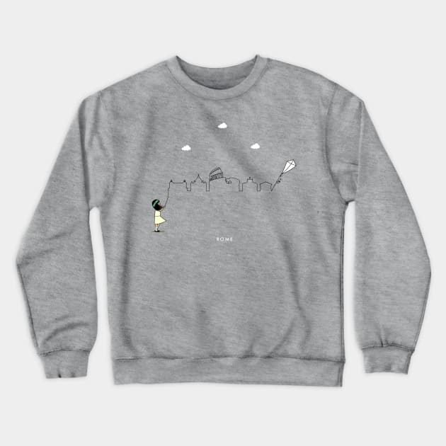 Rome Skyline Crewneck Sweatshirt by Kein Design